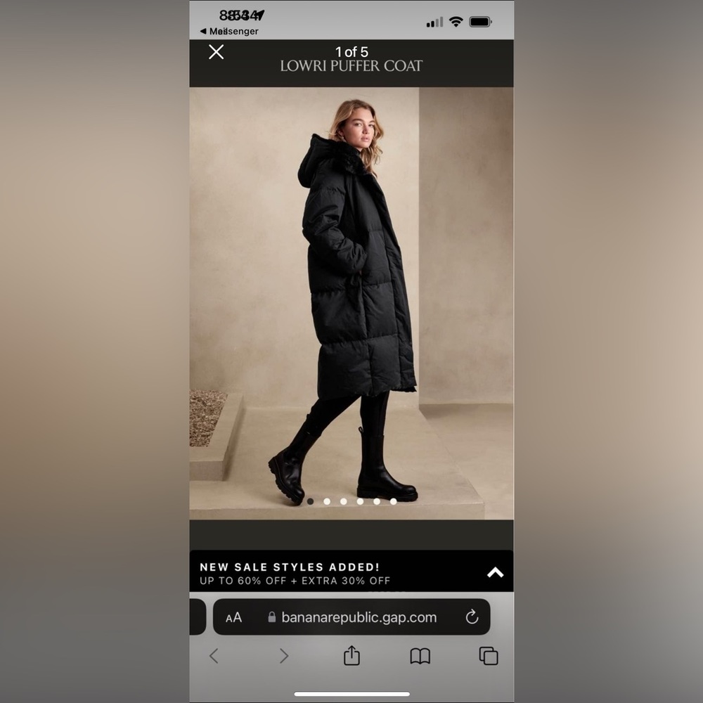 Banana Republic NWT Lowri Duvet jacket coat